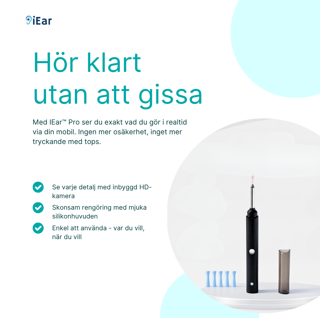 IEar™ Pro – Professionell öronrengöring hemma